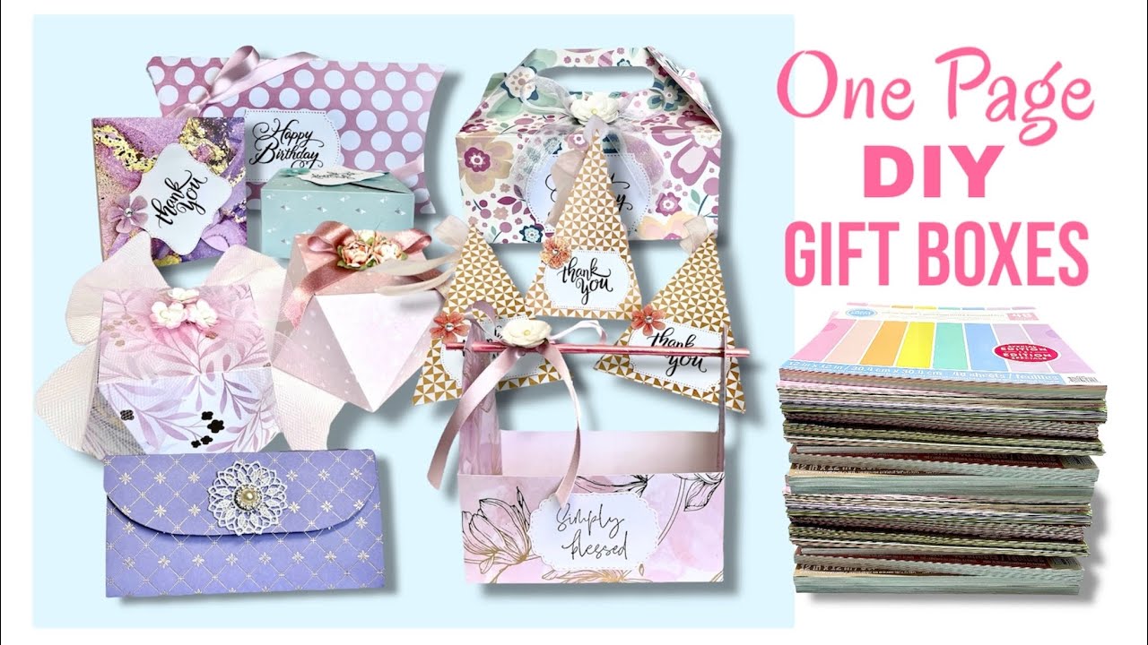 One Page ✂️ DIY Gift Boxes