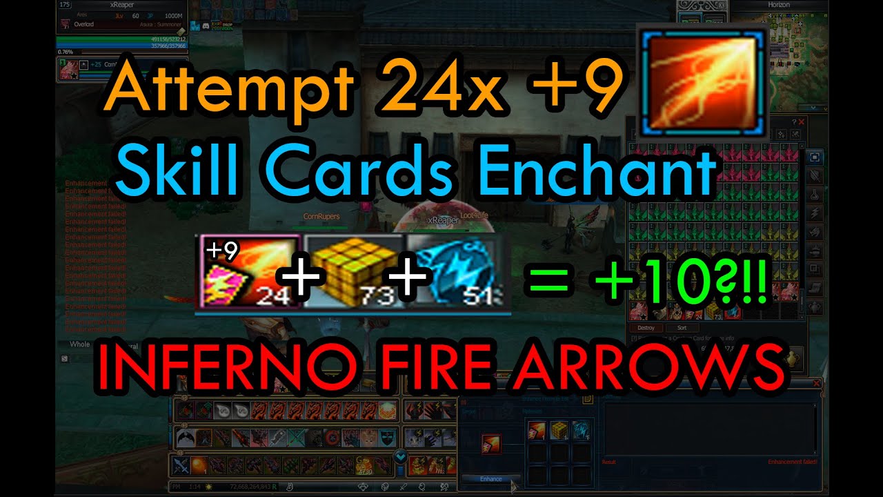Rappelz x24 +9 Skill Cards 2024 - HIGH RISK Enchantment Results!