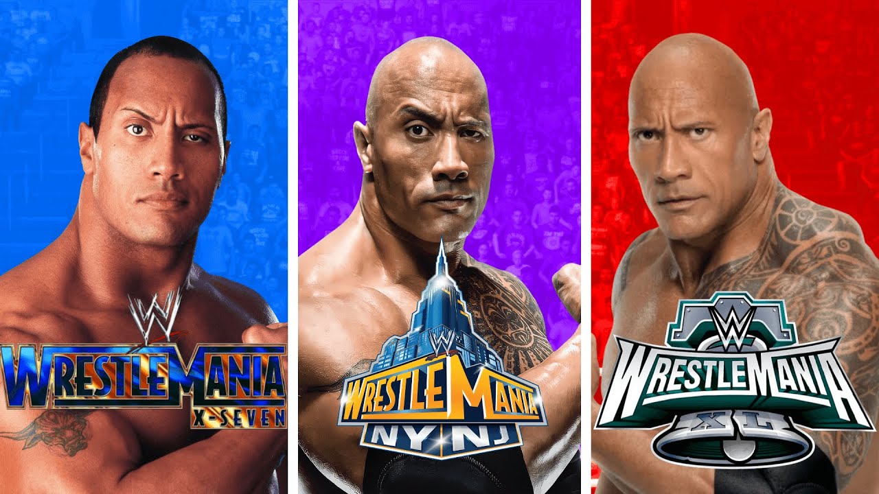 I Resimulated all of The Rock's Wrestlemania matches!