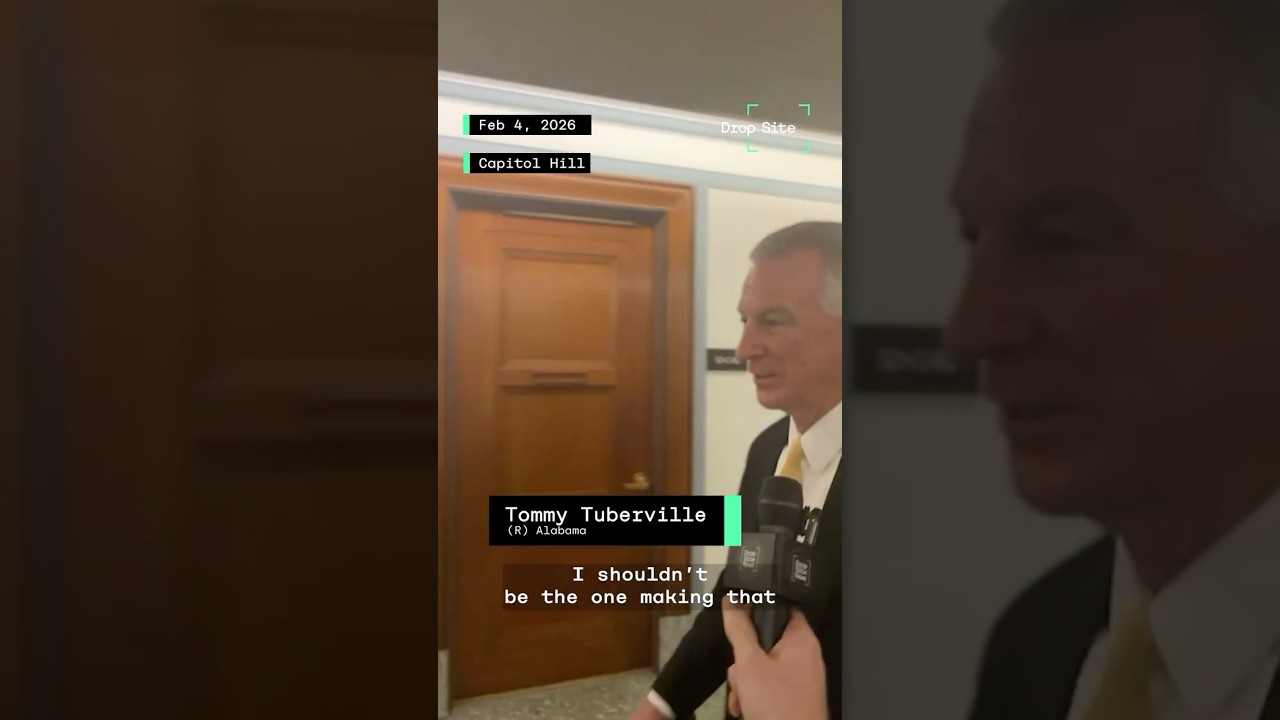Senator Tommy Tuberville Asked About Israel Blocking Press Access to Gaza