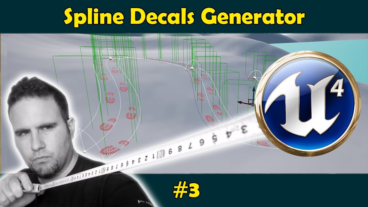 #3 Spawning The Decals - Unreal Engine 4 Spline Decals Generator