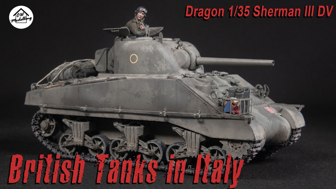 Dragon 1/35 Sherman III DV - British Tanks in Italy - 1/35 Diorama