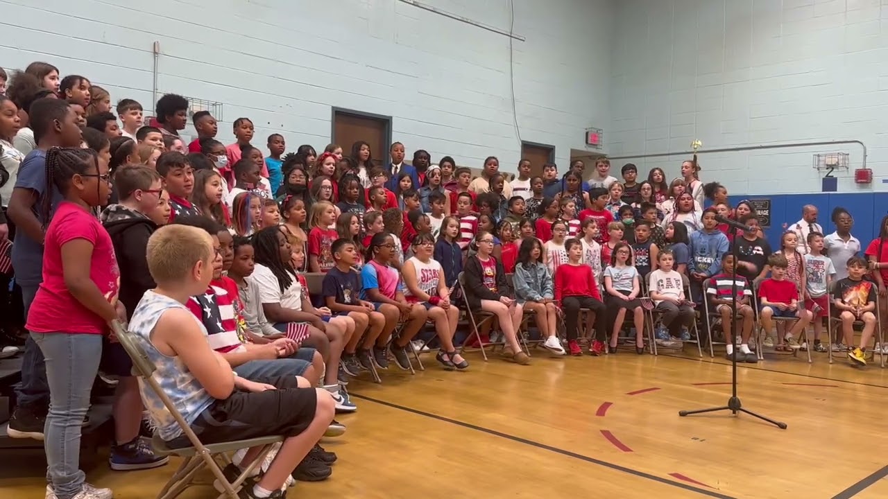 Tangier Smith Elementary School Fourth-Grade Flag Day Celebration