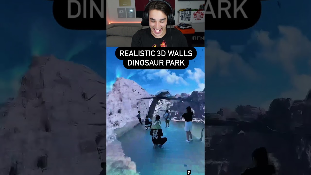 Realistic 3D Walls Dinosaur Park
