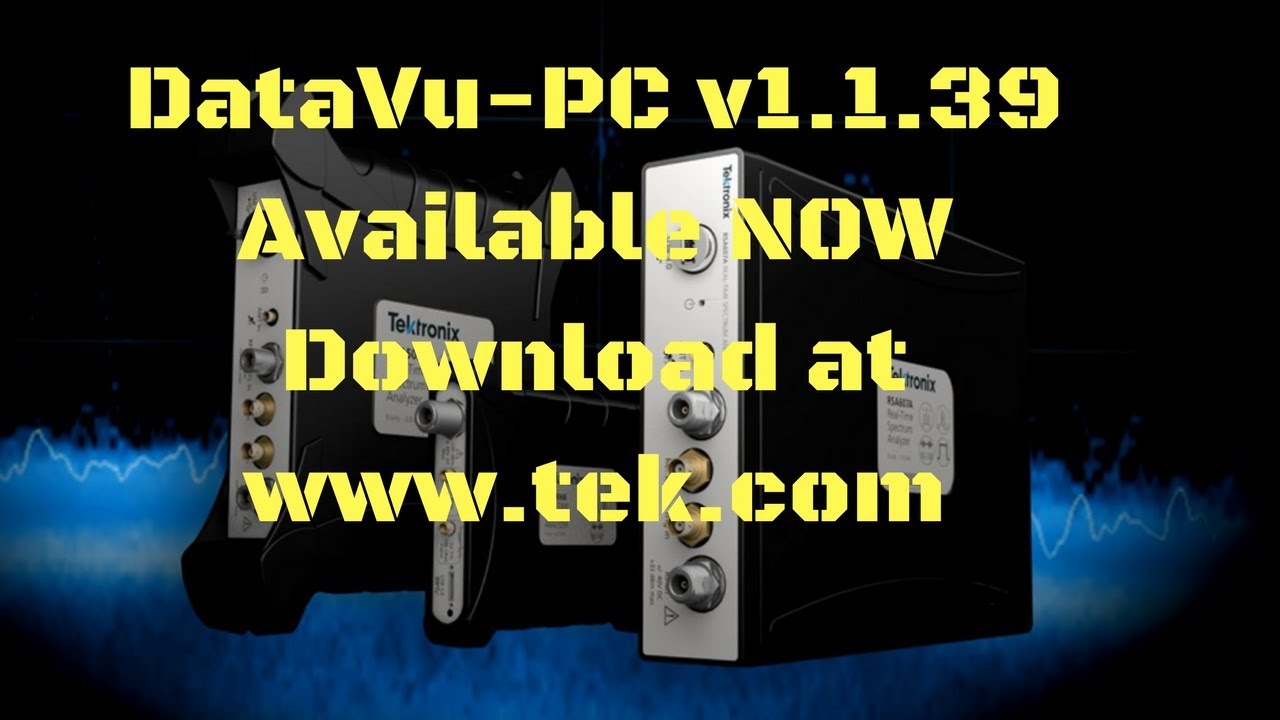 DataVu-PC, Record Analysis Software for Real-Time Spectrum Analyzers. from Tektronix