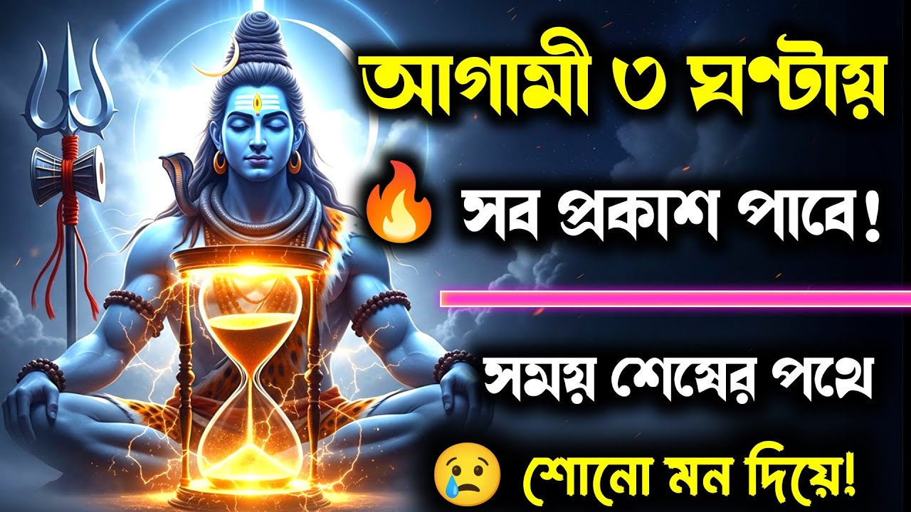 ১১১১ 🕉️ মহাদেবর বার্তা ⏳ আগামী তিন ঘণ্টায় ভয়ংকর ইশারা—এক গভীর সত্য সামনে আসতে চলেছে…
