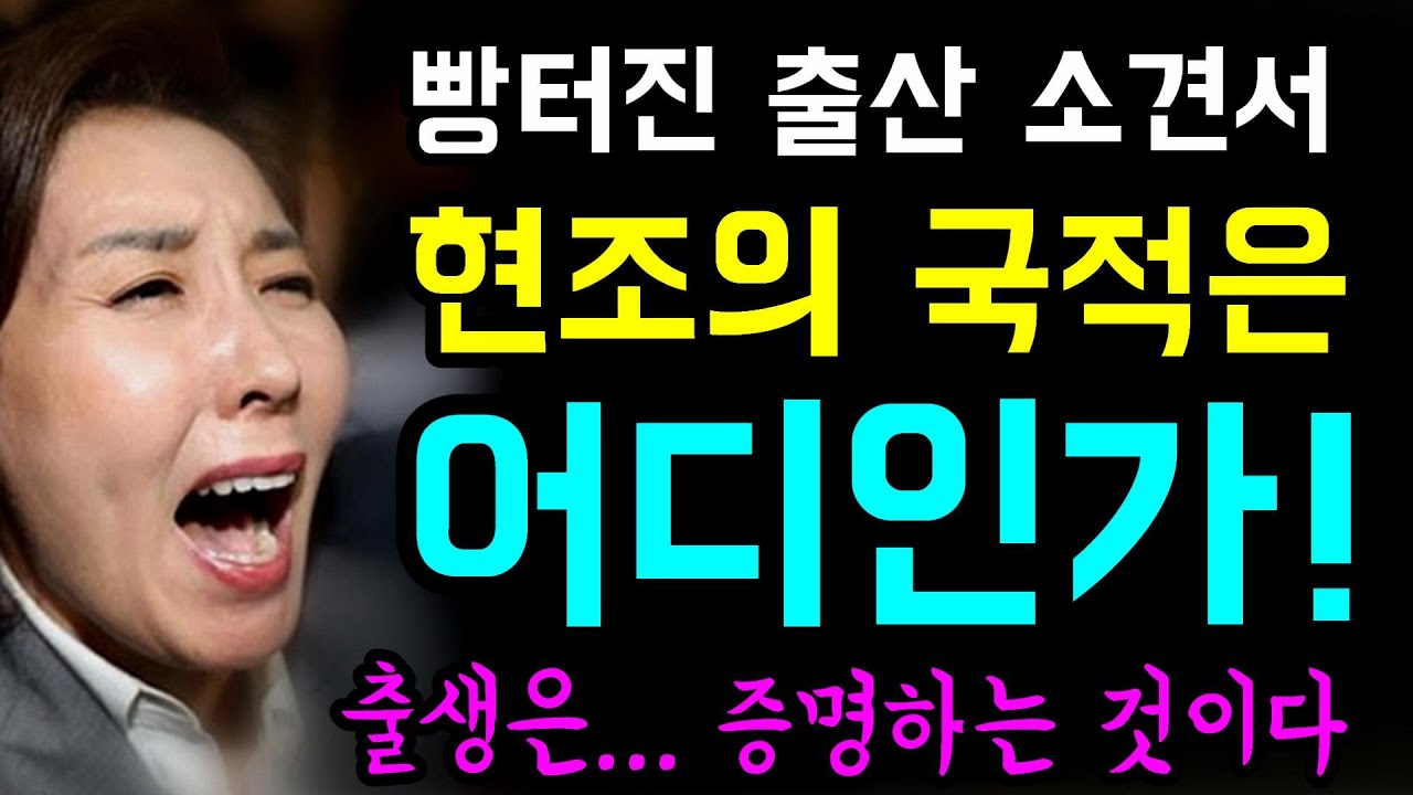 빵터진 '출산 소견서'.... 나경원 아들 김현조 