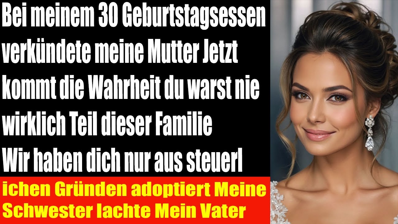An meinem 30 Geburtstag enthüllt meine Mutter ein schockierendes Familiengeheimnis