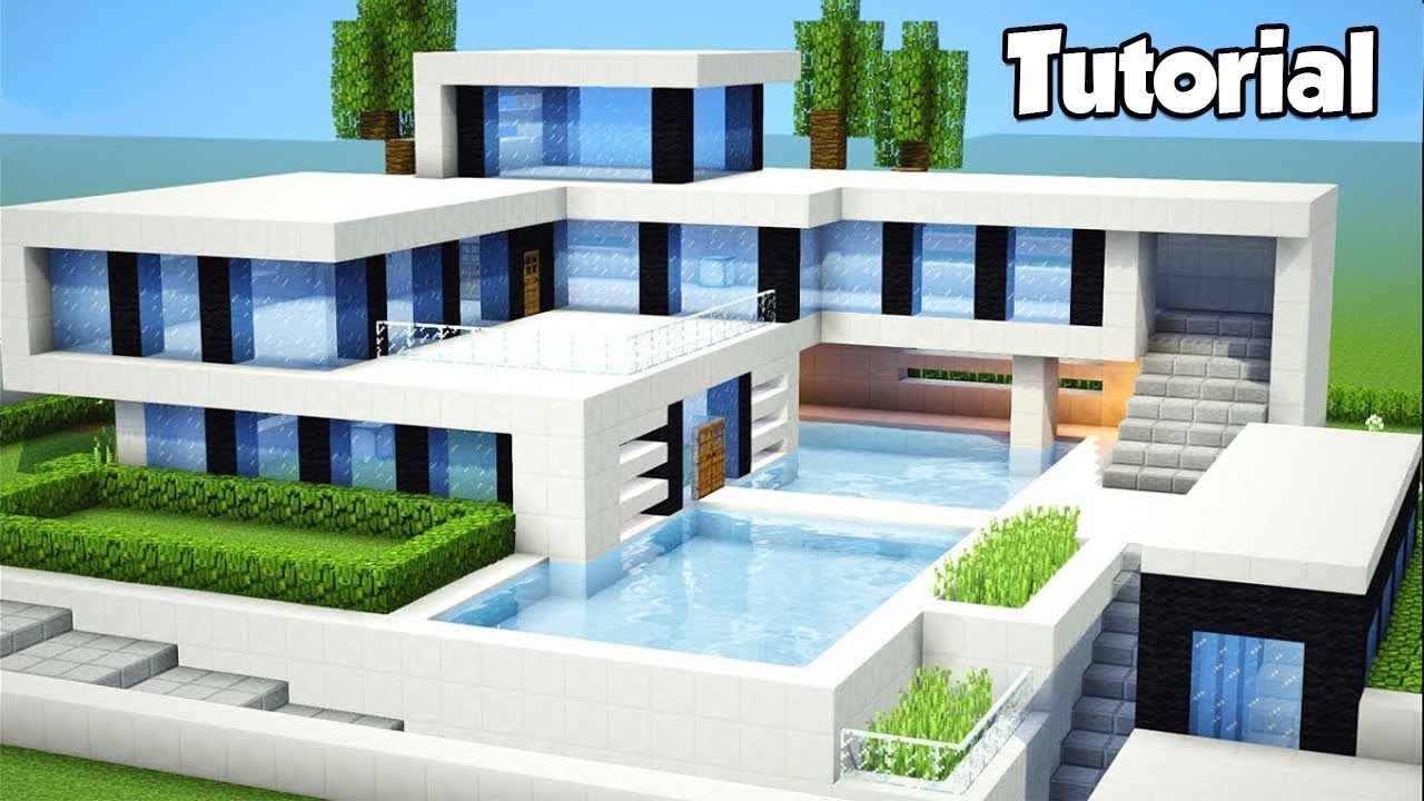 Minecraft modern ház építés Andris módra