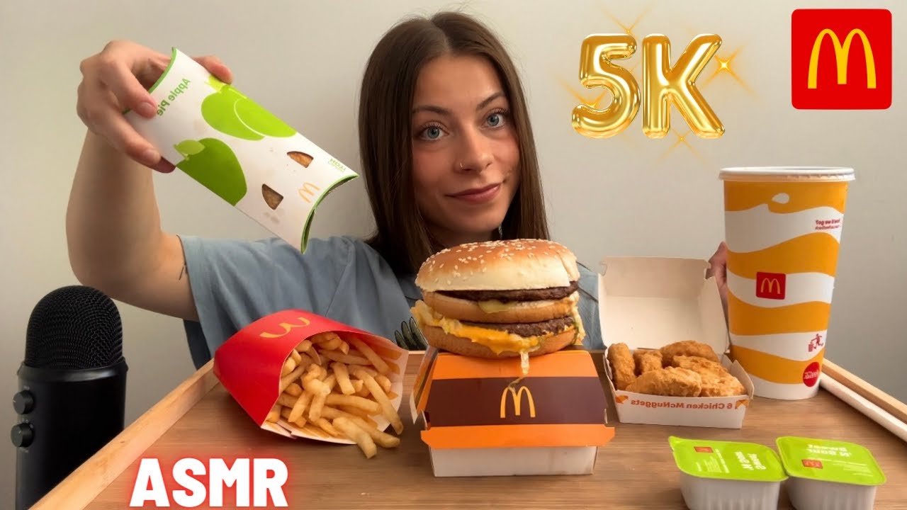 ASMR McDonald's Mukbang | Big Mac, Nuggets, Fries & Apple Pie + Q&A
