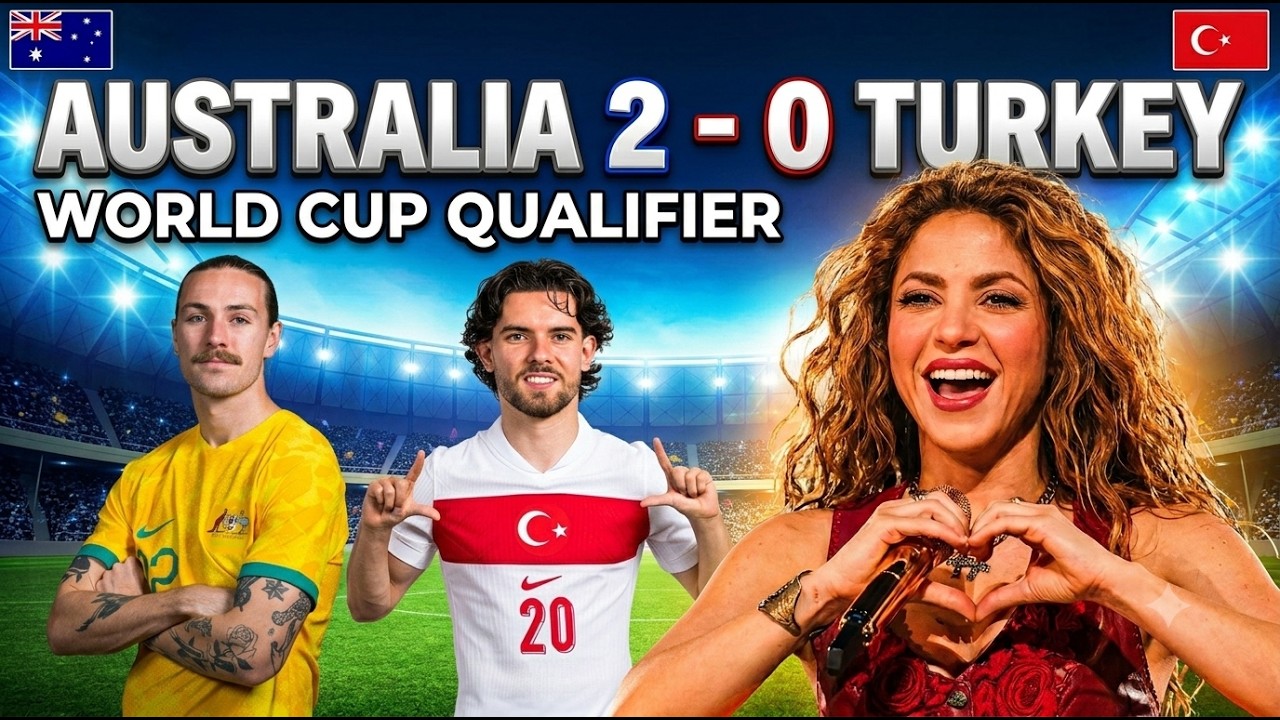 Golden Pulse &ndash; Official World Cup 2026 Anthem | Shakira music (Australia vs turkey Highlight)