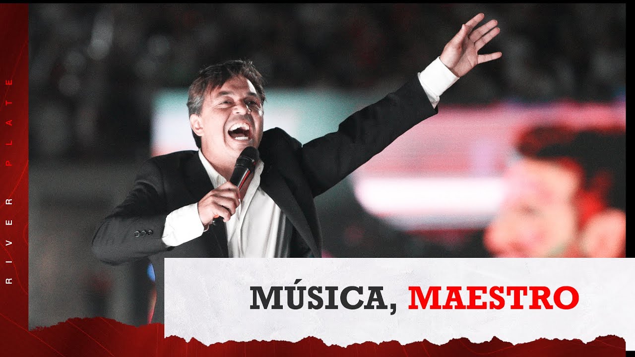 Gallardo canta con los hinchas de River el 9/12 | 🎼 