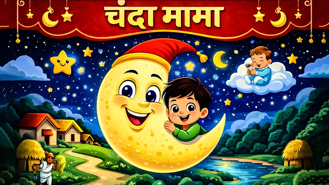चंदा मामा दूर के | Chanda Mama Door Ke I Hindi Rhymes For Children | Hindi Poem | King of kids