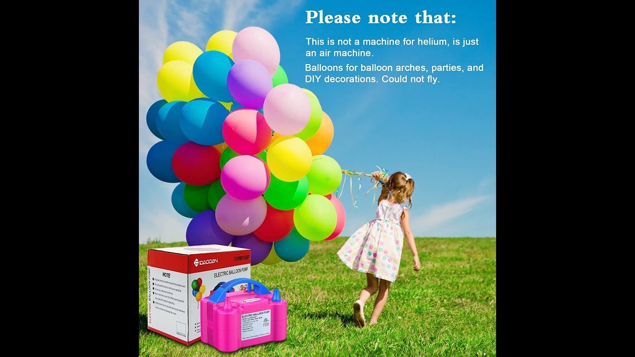 ID IDAODAN Portable Dual Nozzle Rose Red 110V 600W Electric Balloon Blower Pump Amazon