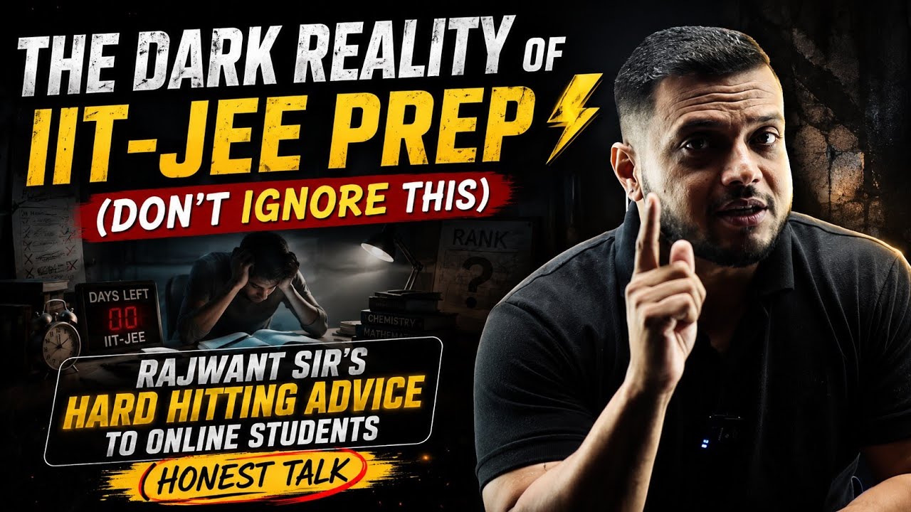 The Dark Reality of IIT-JEE Prep⚡ (Don't Ignore This)| Rajwant Sir&rsquo;s Hard Hitting Advice to Students