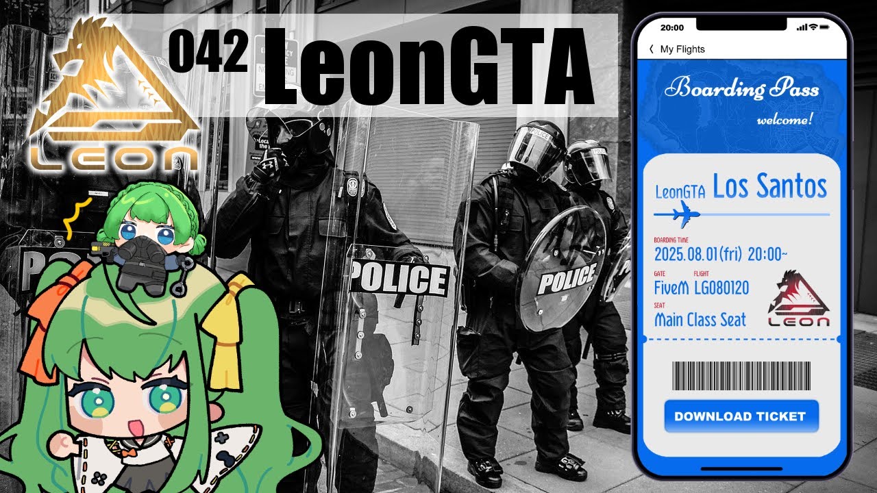 【 #リオグラ / #gta5 】#042  リオグラ配信だ✨Jackpot💜もPD警察も頑張るぞ✊【 #梨野いずみ / 個人VTuber 】