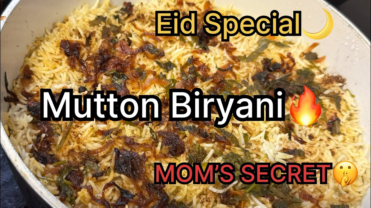 Mom’s Secret Mutton Biryani 😱 Eid Special | Fast & Easy Recipe | Restaurant Style at Home #mutton 