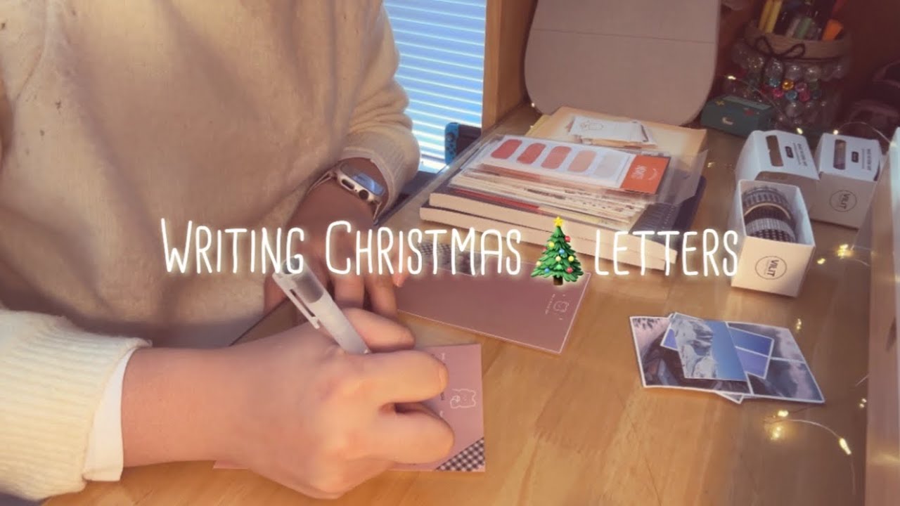 [ASMR] Writing letters for Christmas 🎄 Sounds | Christmas vibes 🎅🏼
