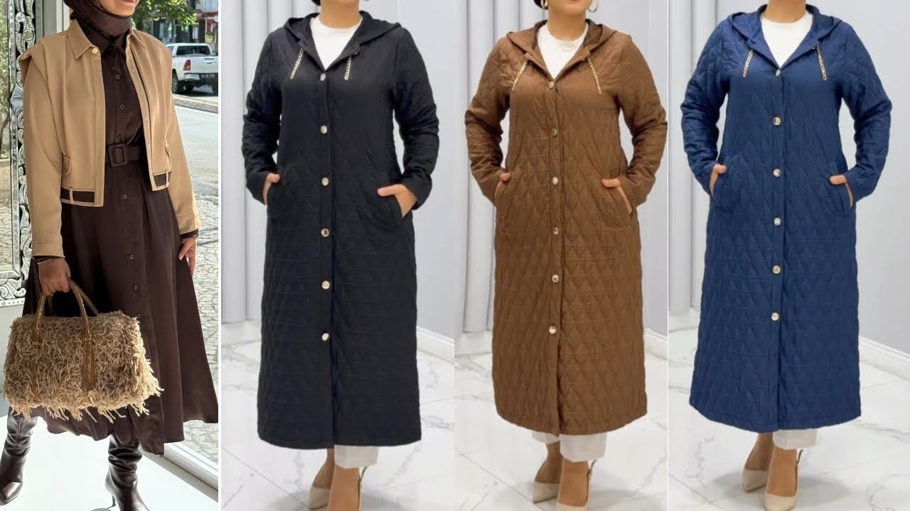 تنسيقات خريفية شتوية للمحجبات موضة 2026/2025 ⛈️ Vêtements pour femmes ✨ Monteau 2026🔝hijab fashion 