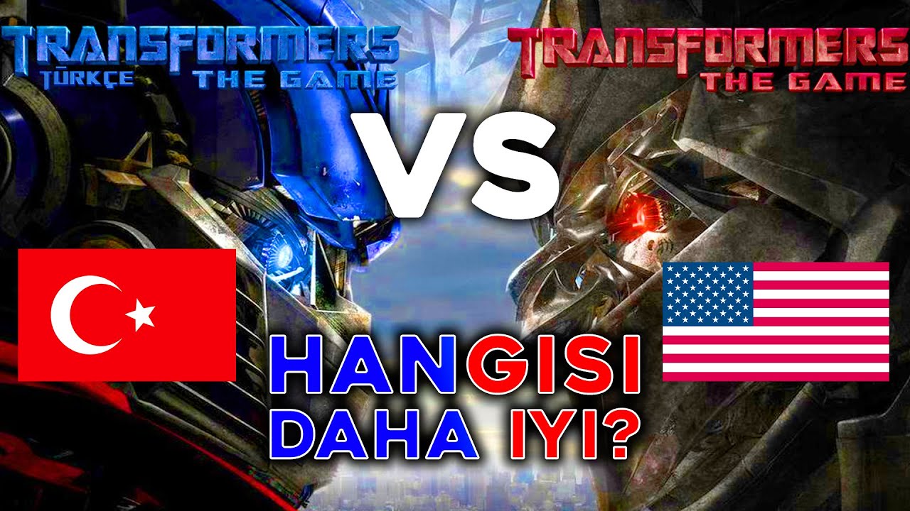 AMERİKAN MI TÜRK VERSİYON MU? | Transformers: The Game VS Transformers: The Game Türkçe