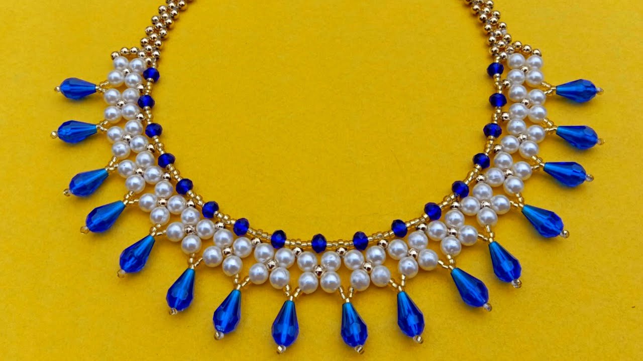 How To Make Beaded Necklace//Jewelry Making// Useful & Easy