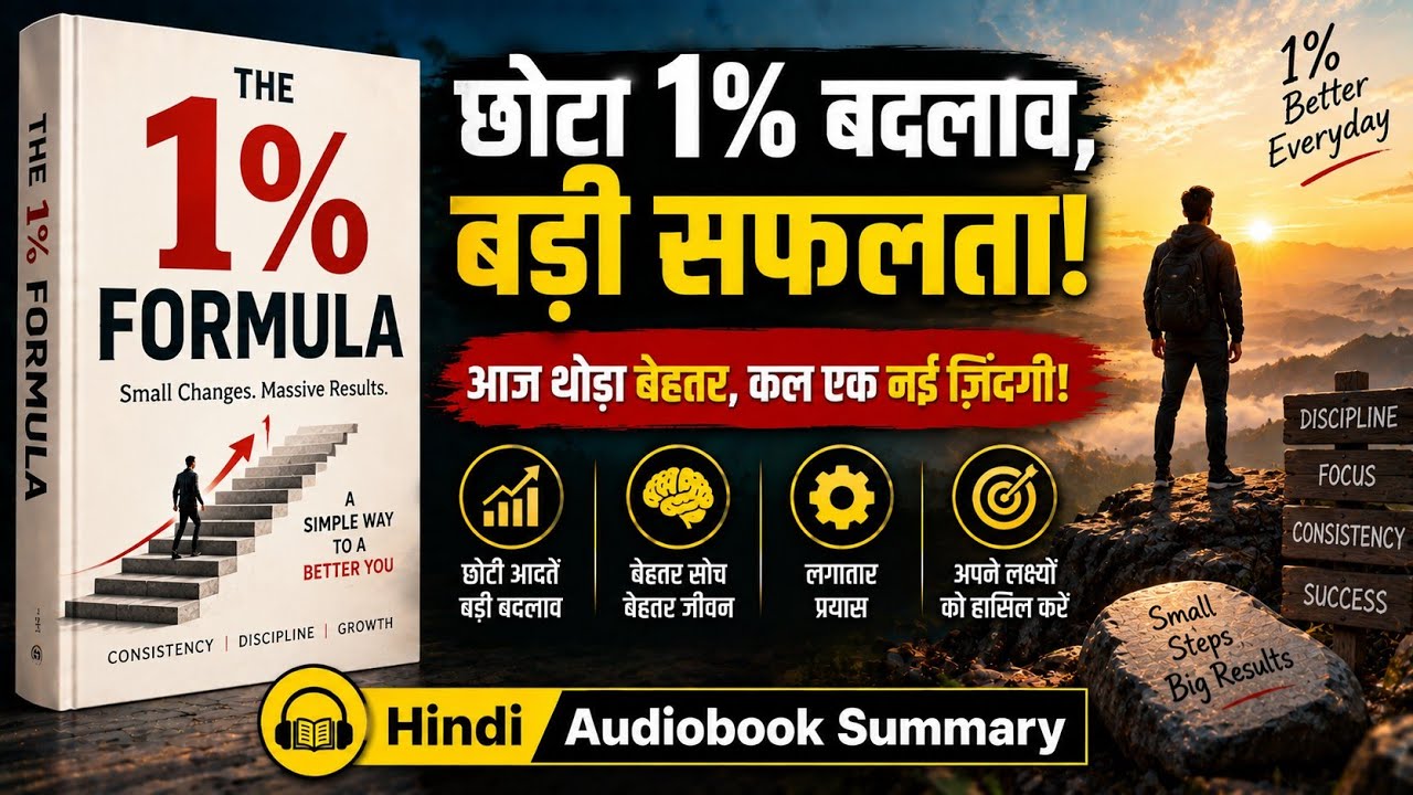 1% फॉर्मूला | हर दिन थोड़ा बेहतर बनो | Motivational Audiobook in Hindi ||