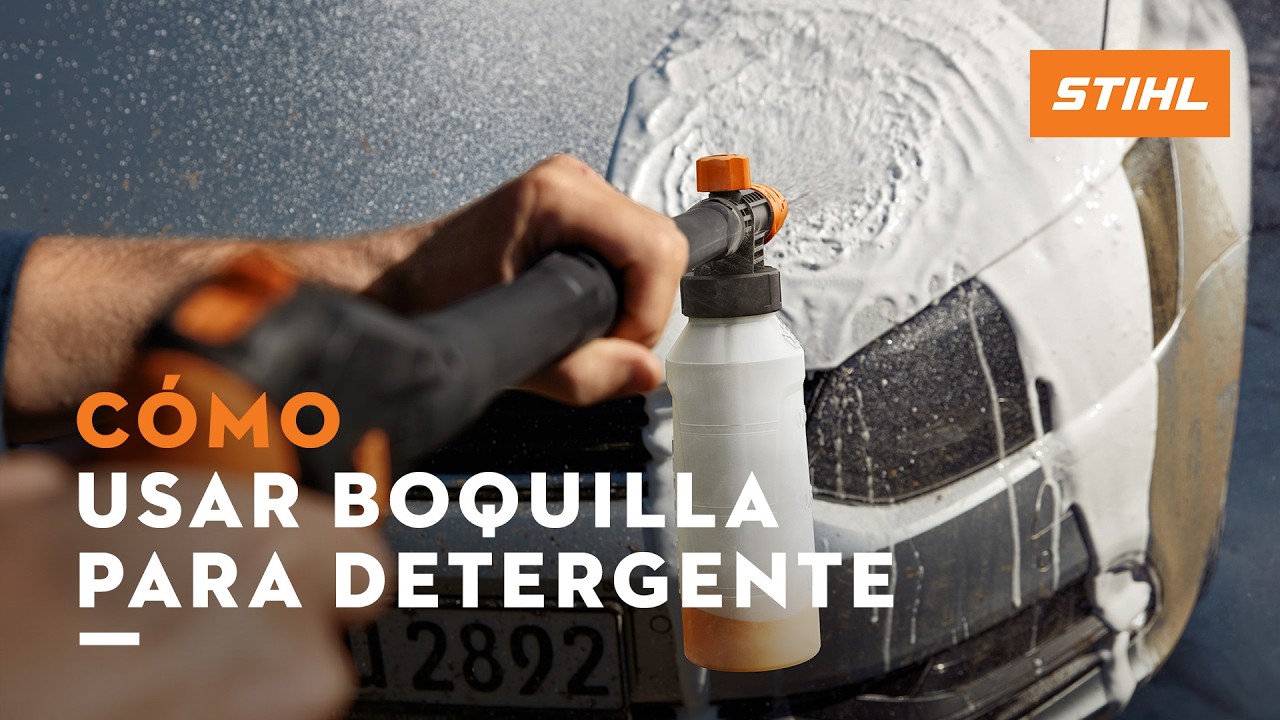 Cómo usar la boquilla para detergente de las hidrolimpiadoras | STIHL