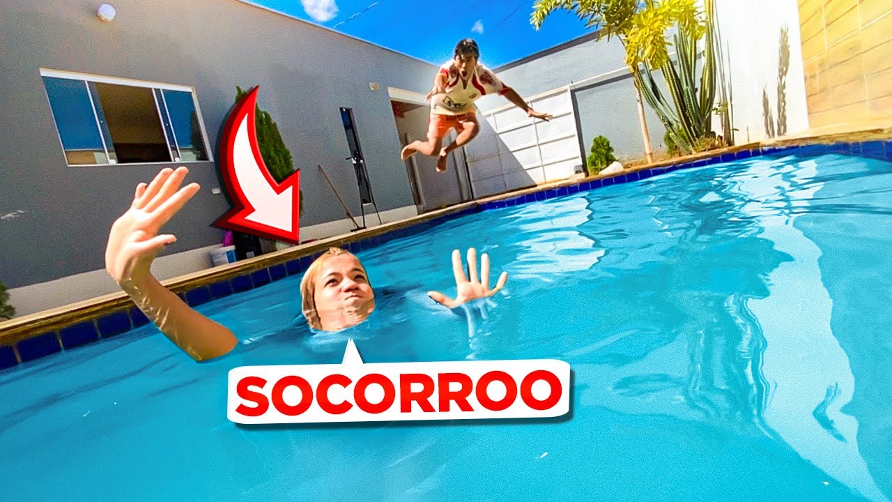 DUDA SOFRE ACIDENTE NA PISCINA DA NOSSA CASA