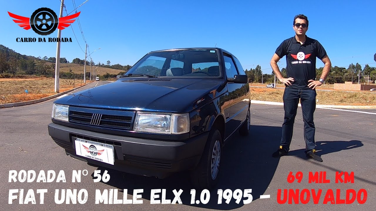 Fiat Uno Mille ELX 1.0 1995 - Uma raridade com 69 mil km! - Rodada Nº 56