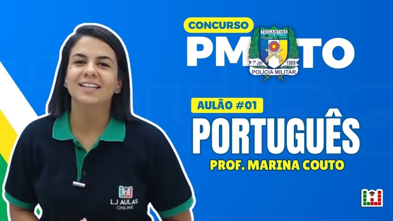 Aul&atilde;o #01 da Pol&iacute;cia Militar de Tocantins 2025 PMTO - Portugu&ecirc;s
