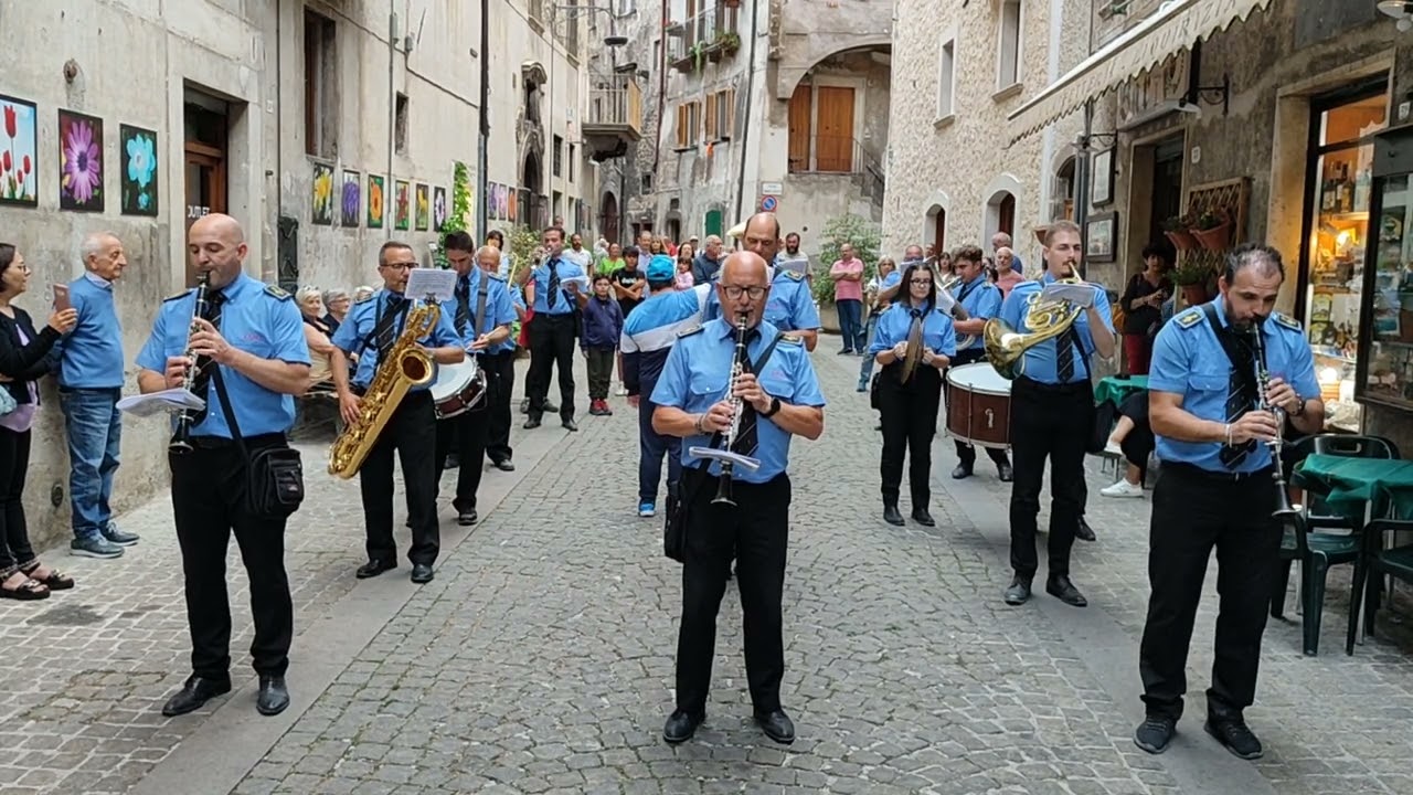 Marcia Cuore Abruzzese Banda ACMI Introdacqua 10/8/23 Scanno Festa di San Lorenzo