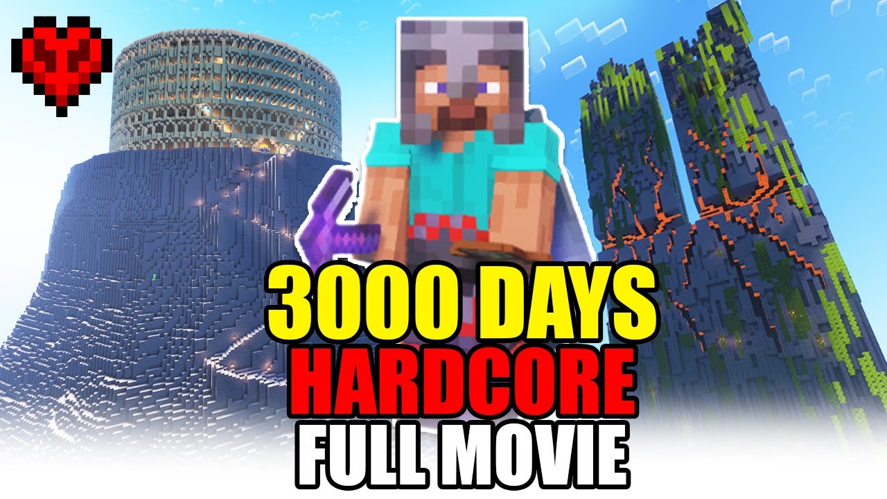 I Survived 3000 Days In Hardcore Minecraft!