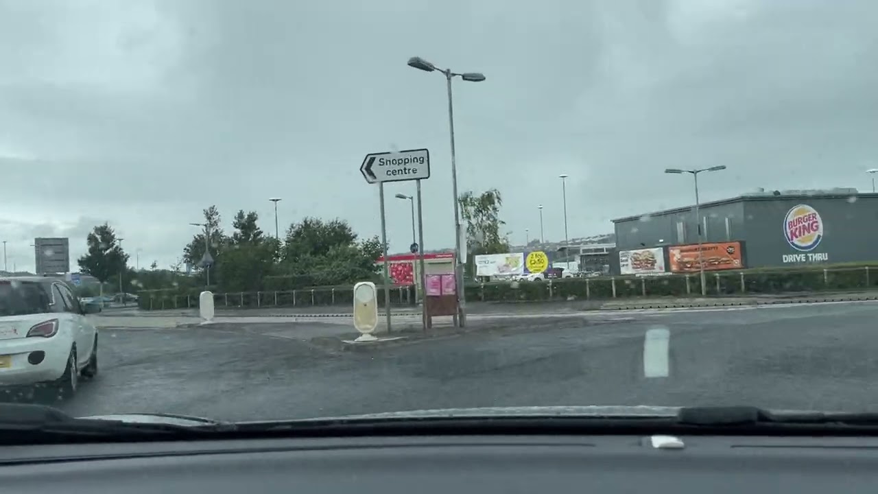 NI driving test /Newtownards route 3 loughries via Tesco roundabout