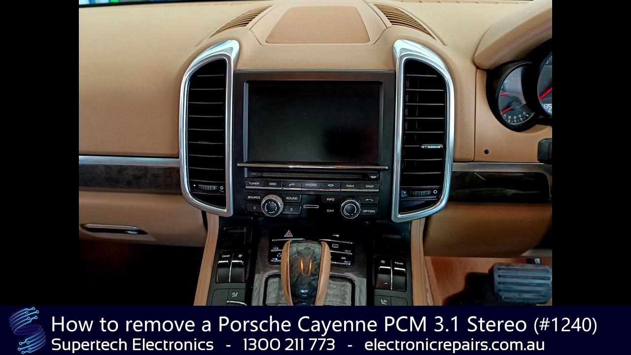 How to remove a Porsche Cayenne PCM 3.1 Stereo (#1240)