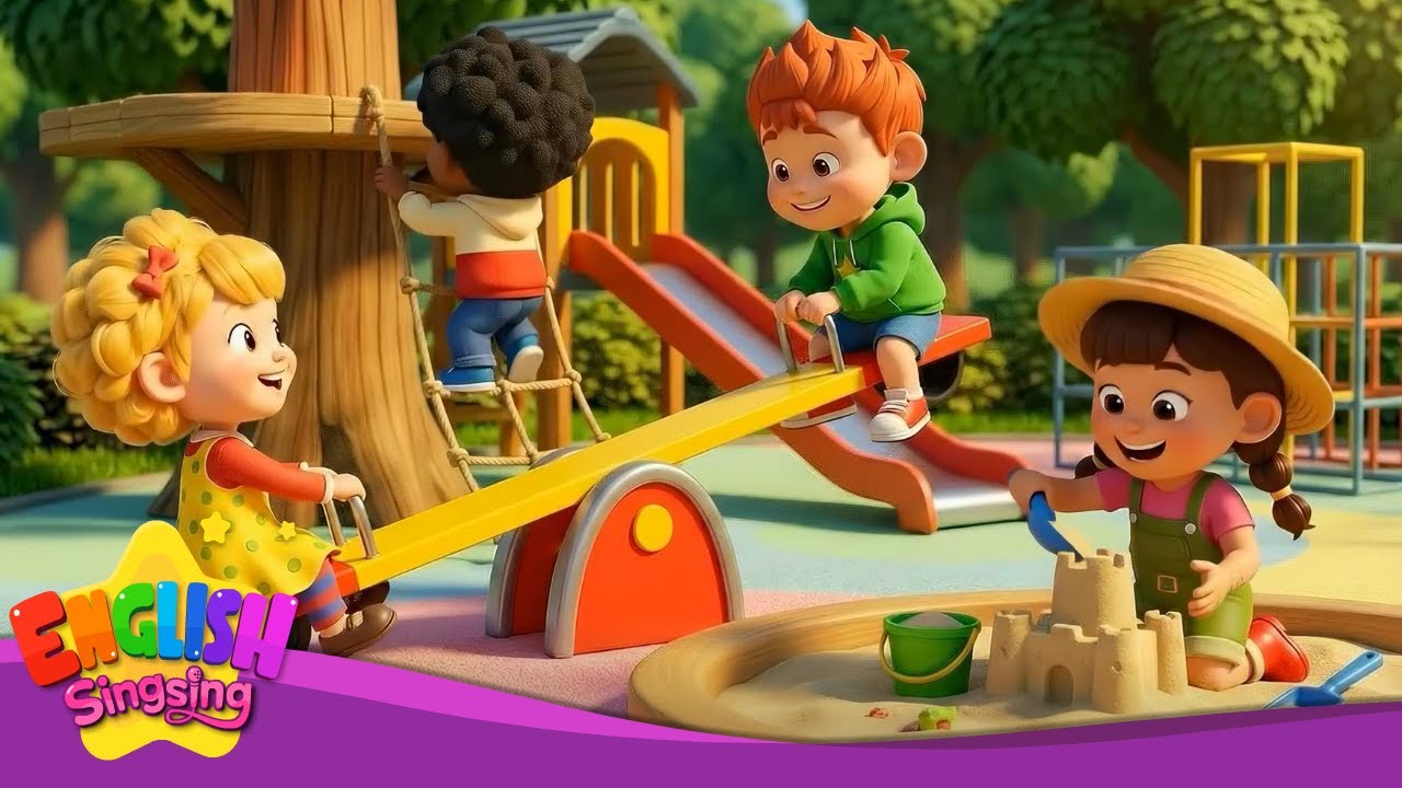Let's play at the ground - [New] - Educational Children Song - AI Animation for Kids
