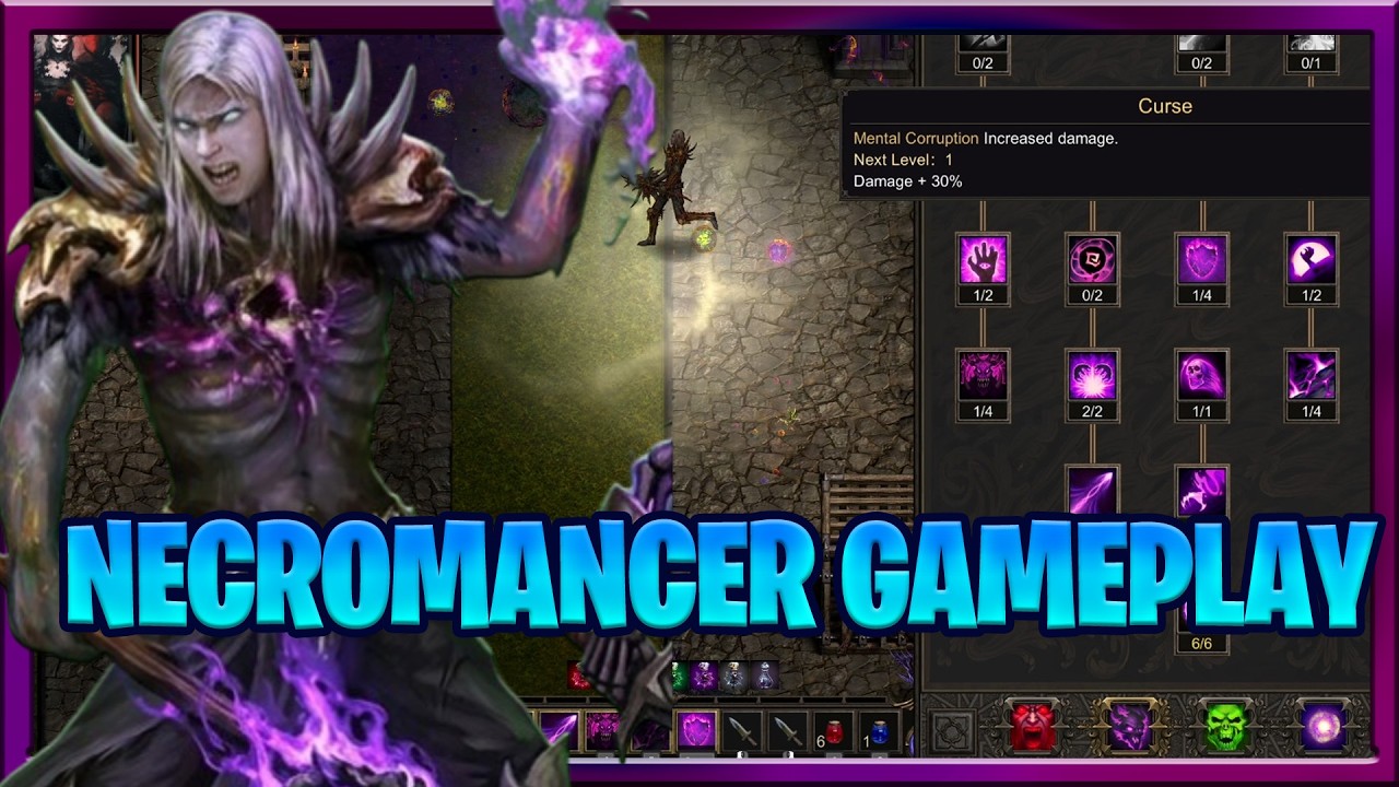 Shadow Dungeon: Новый ARPG, геймплей за Некроманта (Прислужники, Тень, Яд), в духе Diablo 2