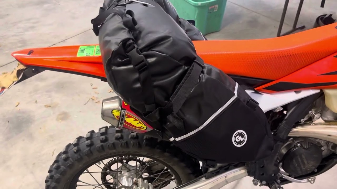 The Giant Loop Coyote Bag on a 2024 KTM 300XC-W ( Fitment Issues )