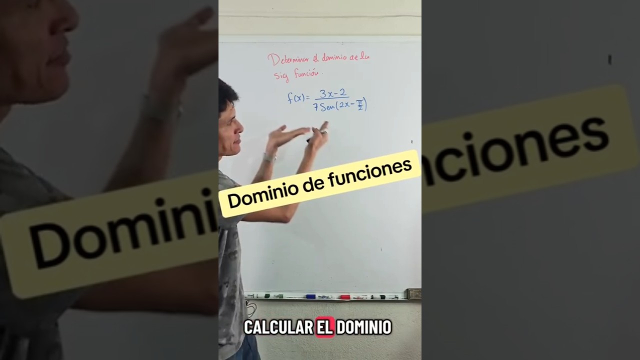 Dominio de funciones #matematicas #precalculo