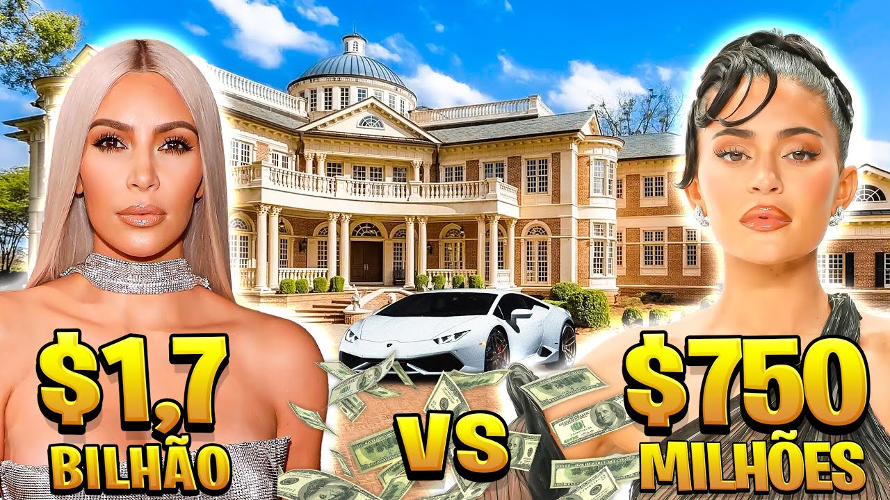Qual socialite tem a vida mais luxuosa: Kim Kardashian ou Kylie Jenner? (mansões, carros, fortuna..)