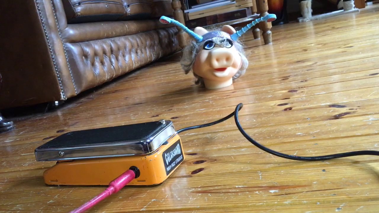 Vintage 1973 rare orange Colorsound Wah Fuzz Straight -  quick random demo