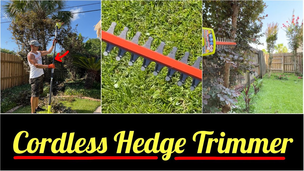 ✅Best Cordless Hedge Trimmer | Ryobi ONE+ 18V | Cut Bushes and Light Branches Faster HD Review