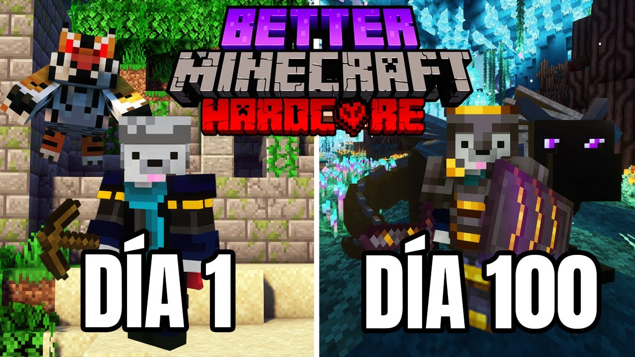 Sobreviv&iacute; 100 d&iacute;as en Minecraft Hardcore Mejorado