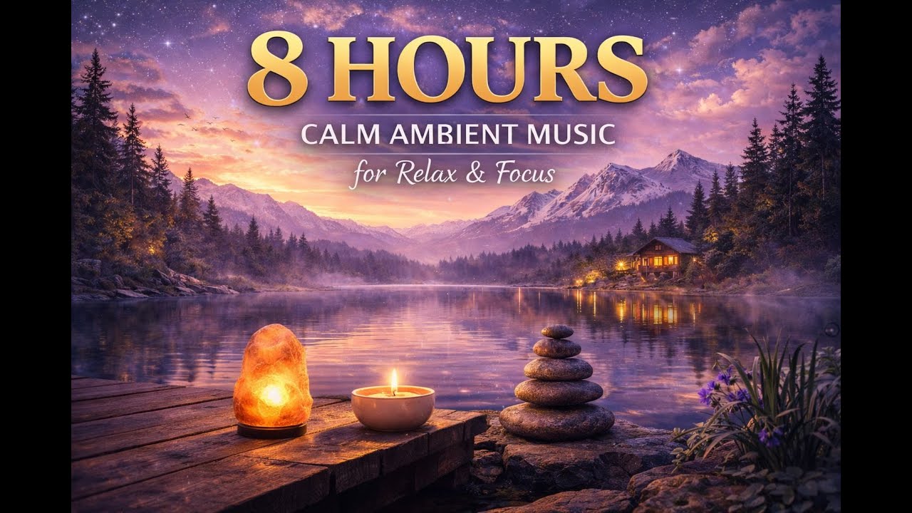 8 Hours Calm Ambient Music for Relax & Focus 🌿 Peaceful Background Music