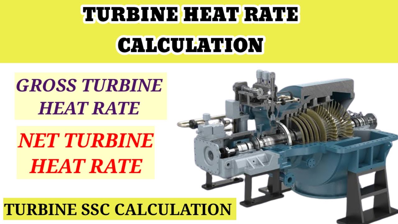 turbine heat rate calculation||Turbine SSC calculation||turbine heat rate formula||Turbine heat rate