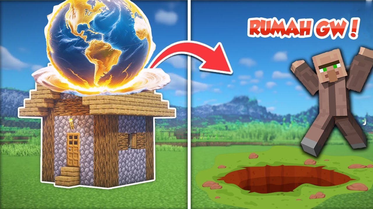 PLANET BUMI JATUH NIMPA RUMAH VILLAGER !!! *GASENGAJA*