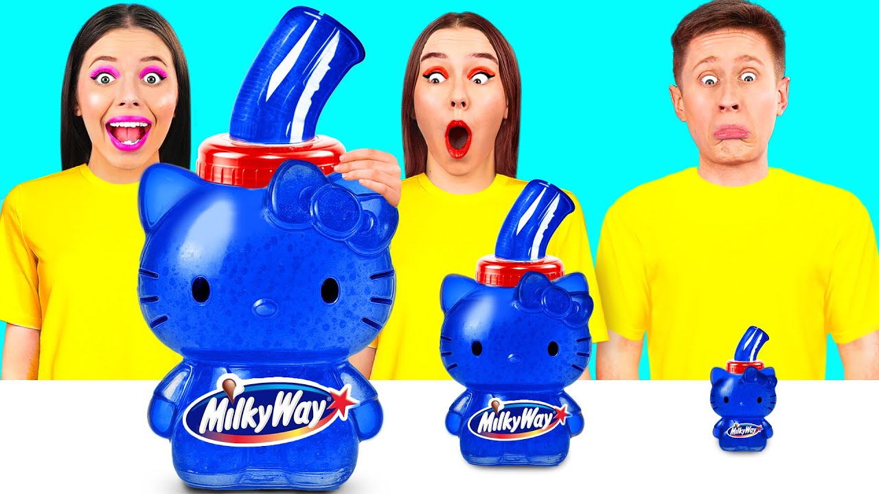 Большая, Средняя или Маленькая Тарелка Челлендж | Потрясающие Кухонные Лайфхаки