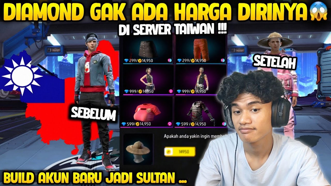 GW BUAT AKUN BARU TERUS GW JADIIN AKUN SULTAN DI SERVER TAIWAN 😱