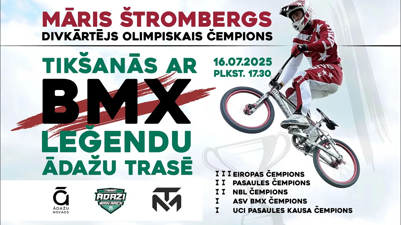 Māra Štromberga vizīte BMX Ādaži trasē