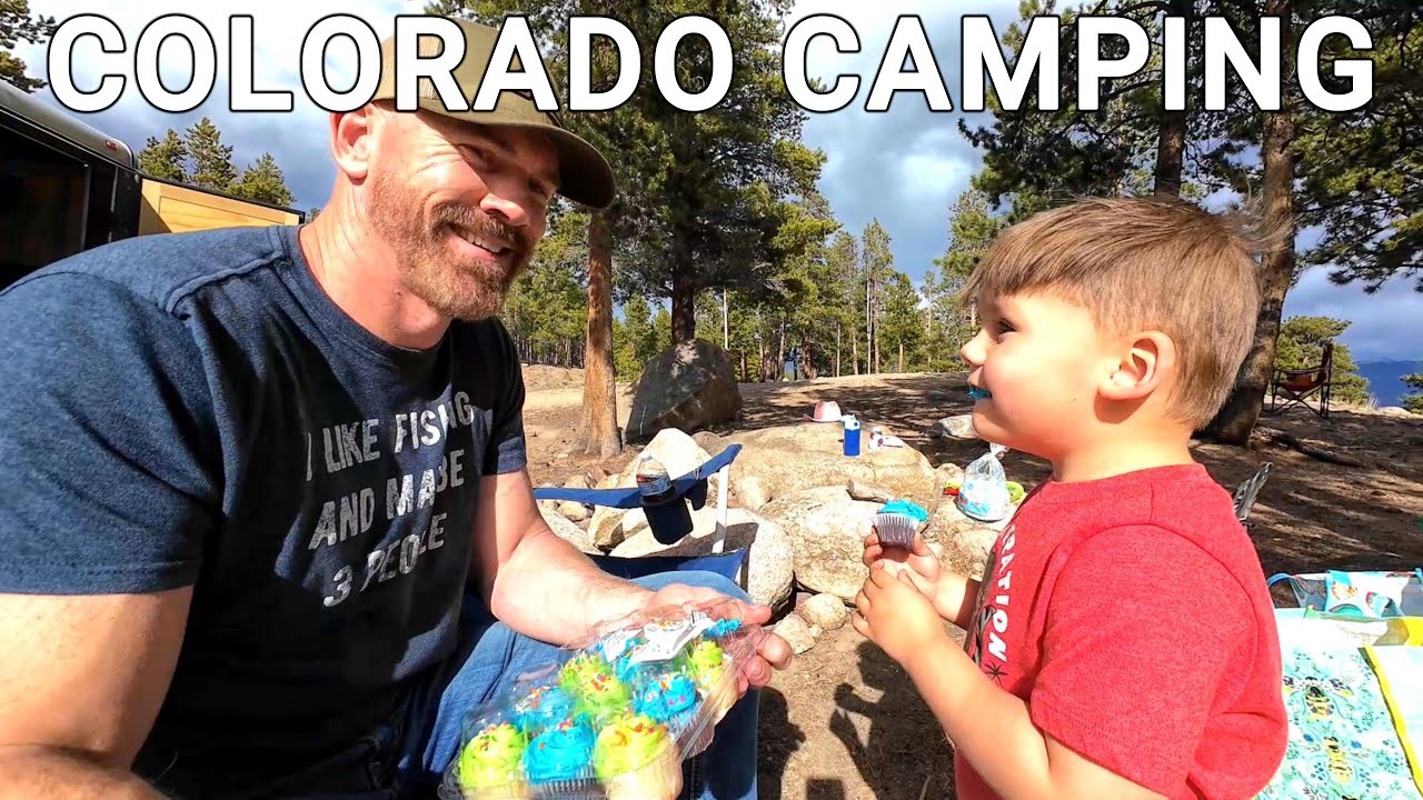 Camping in Colorado Mountains with Enclosed Trailer and Starlink