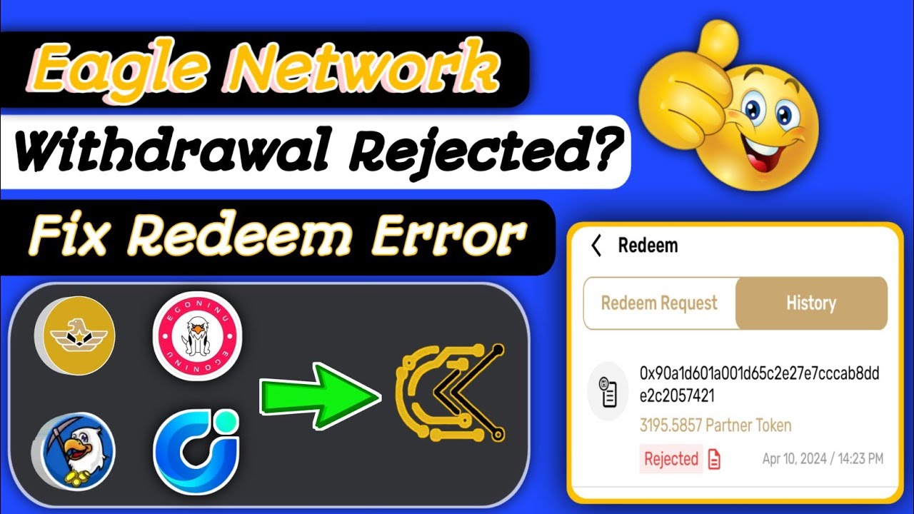 Eagle Network Withdrawal Rejected? 😲 Fix It FAST! ⚡| ENU & CPT Tokens - 2024 Guide